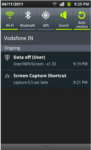 android notification status bar