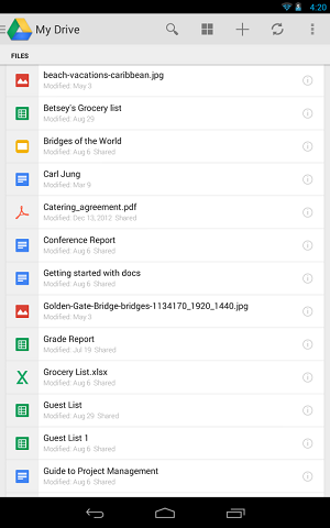 google drive for android