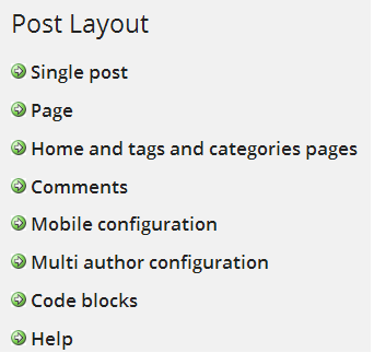 post layout wordpress
