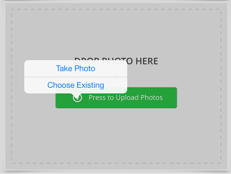 take photo choose existing